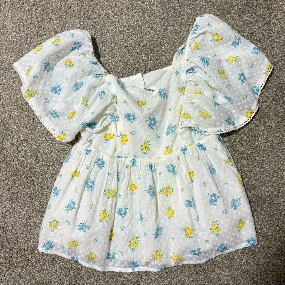 Joie‎ Cotton Summer Babydoll Blouse Girl's Size 7/8
